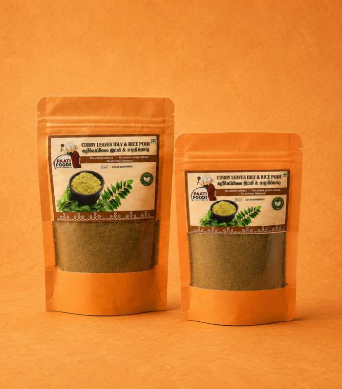 Curryleaves Idly & Rice Podi