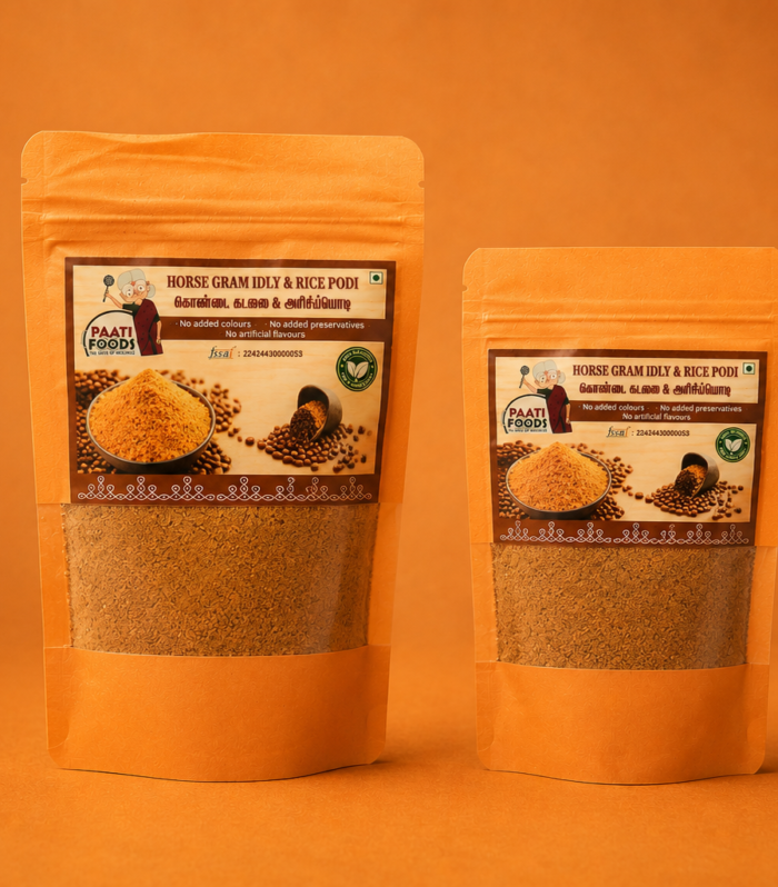 Horsegram Idly & Rice Podi